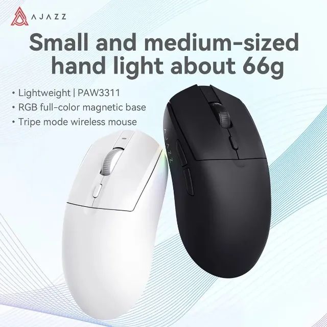 Mouse Gamer Ajazz AJ139 V2 - Preto C/ Base de Carregamento - Lacrado - Foto 4