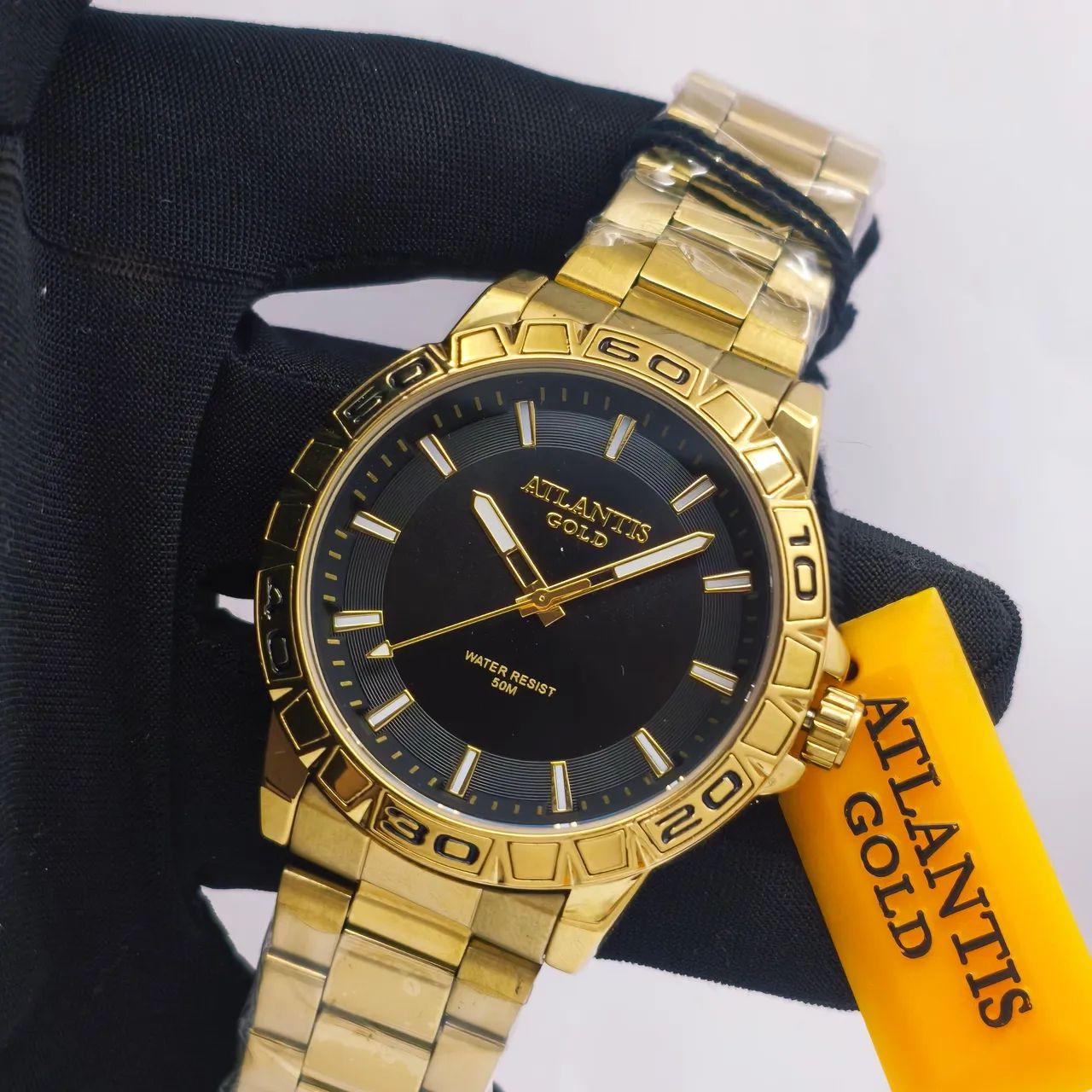 Relógio masculino ATLANTIS prova d'água luxo  - Foto 5