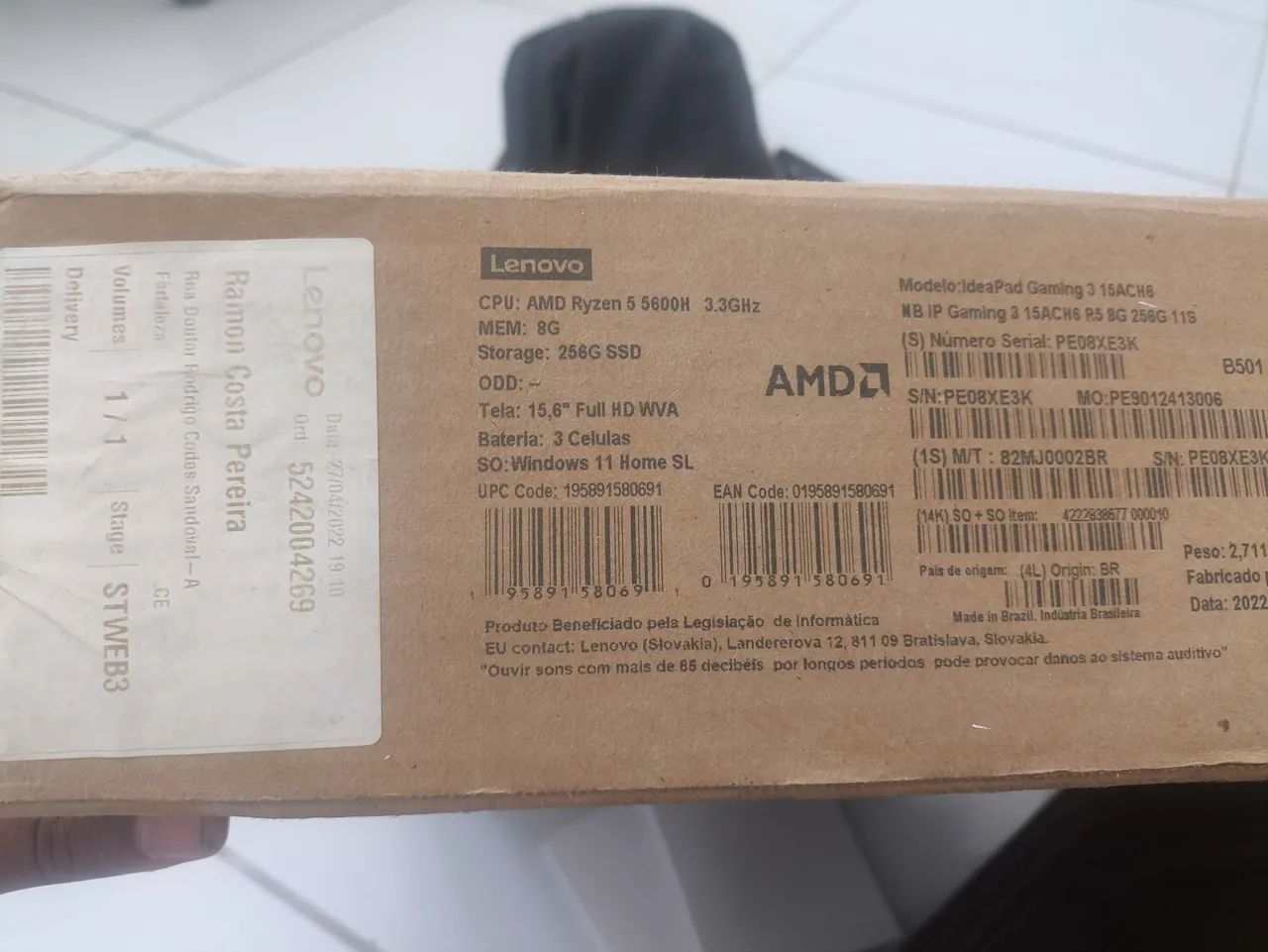 Notebook gamer com defeito Idea pad gaming 3 - Foto 5