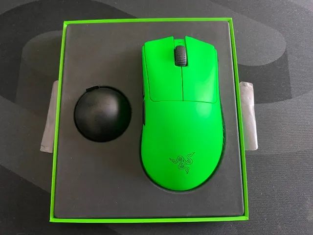 Mouse Razer Deathadder V4 Pro - Green Edition - Periféricos e