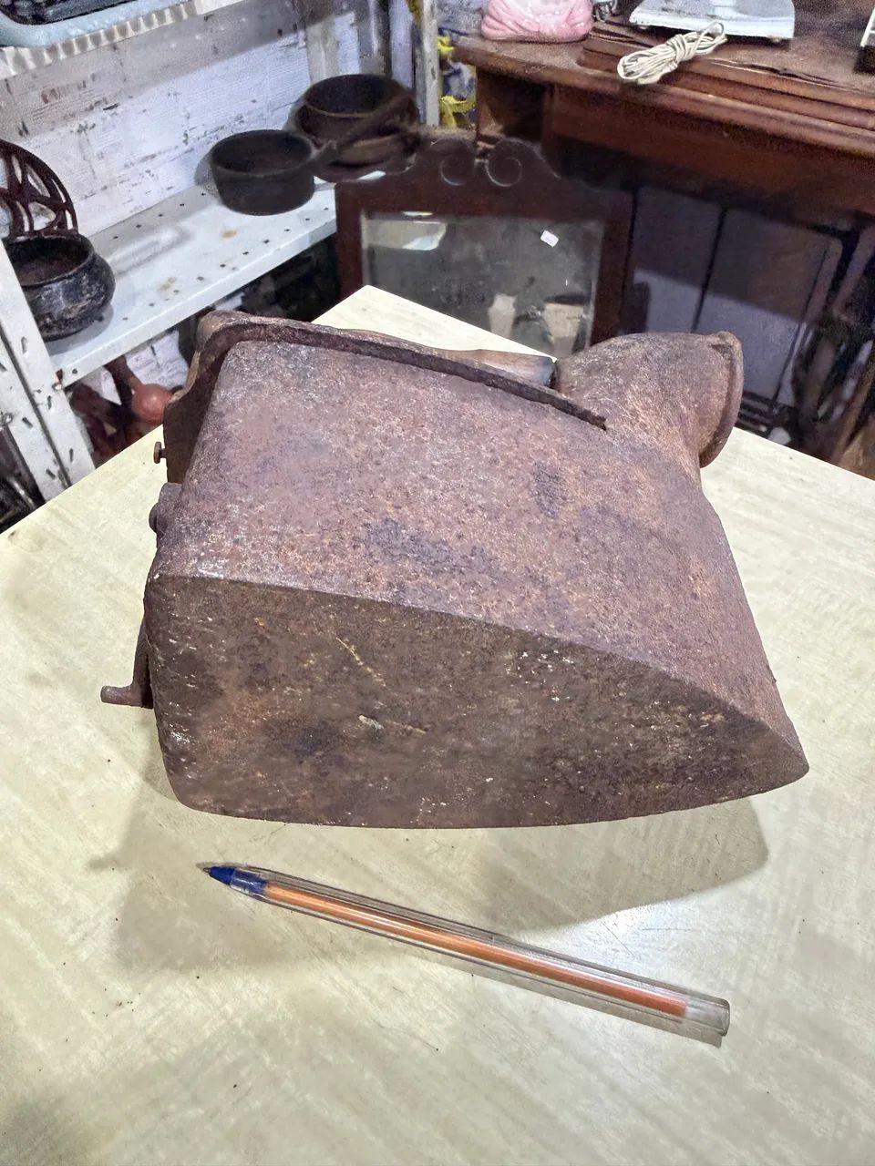 Antigo ferro a brasa chaminé  - Foto 2