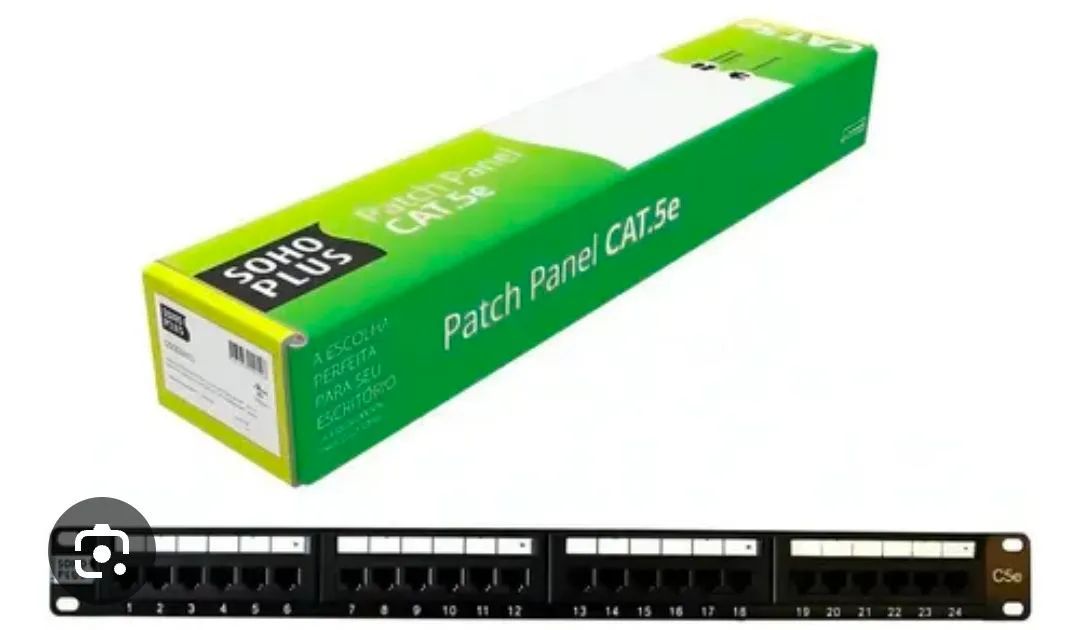 Patch panel 24 portas 