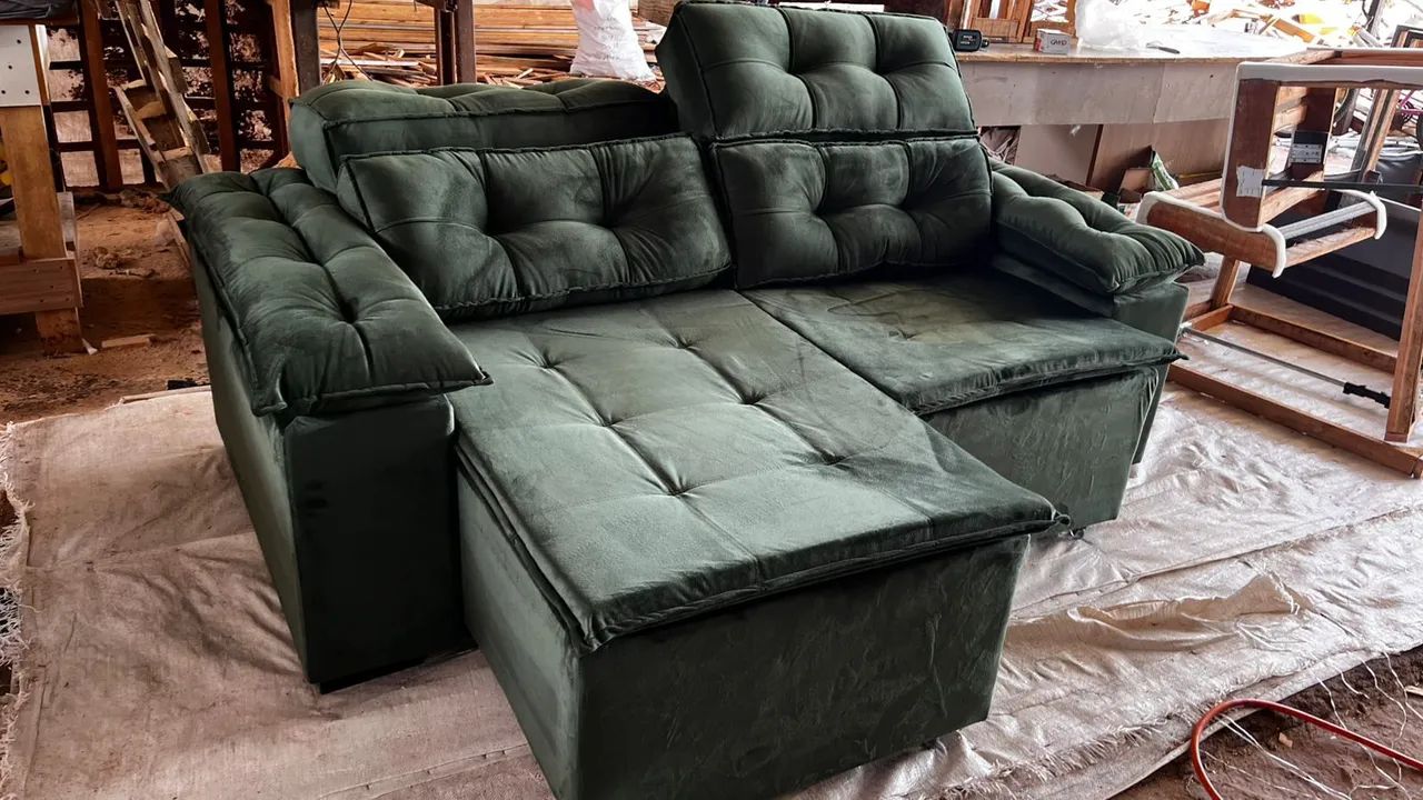Sábado oferta última unidade sofá reclinável novo - Foto 3