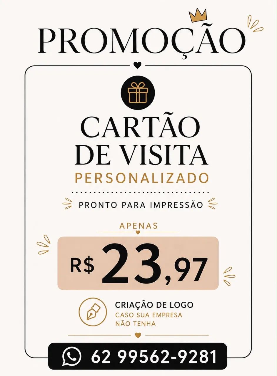 CARTÃO DE VISITA PRONTO PARA IMPRESSÃO 