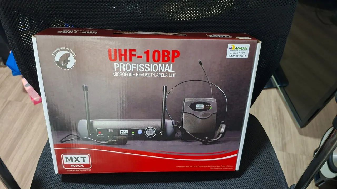 Microfone sem fio headset/lapela (novo) - Foto 4