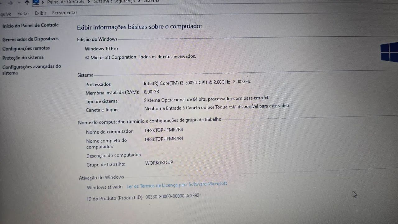 Vendo dell i3 quinta geração ssd 240, 8 gb de ram hd 1 tb - Foto 3
