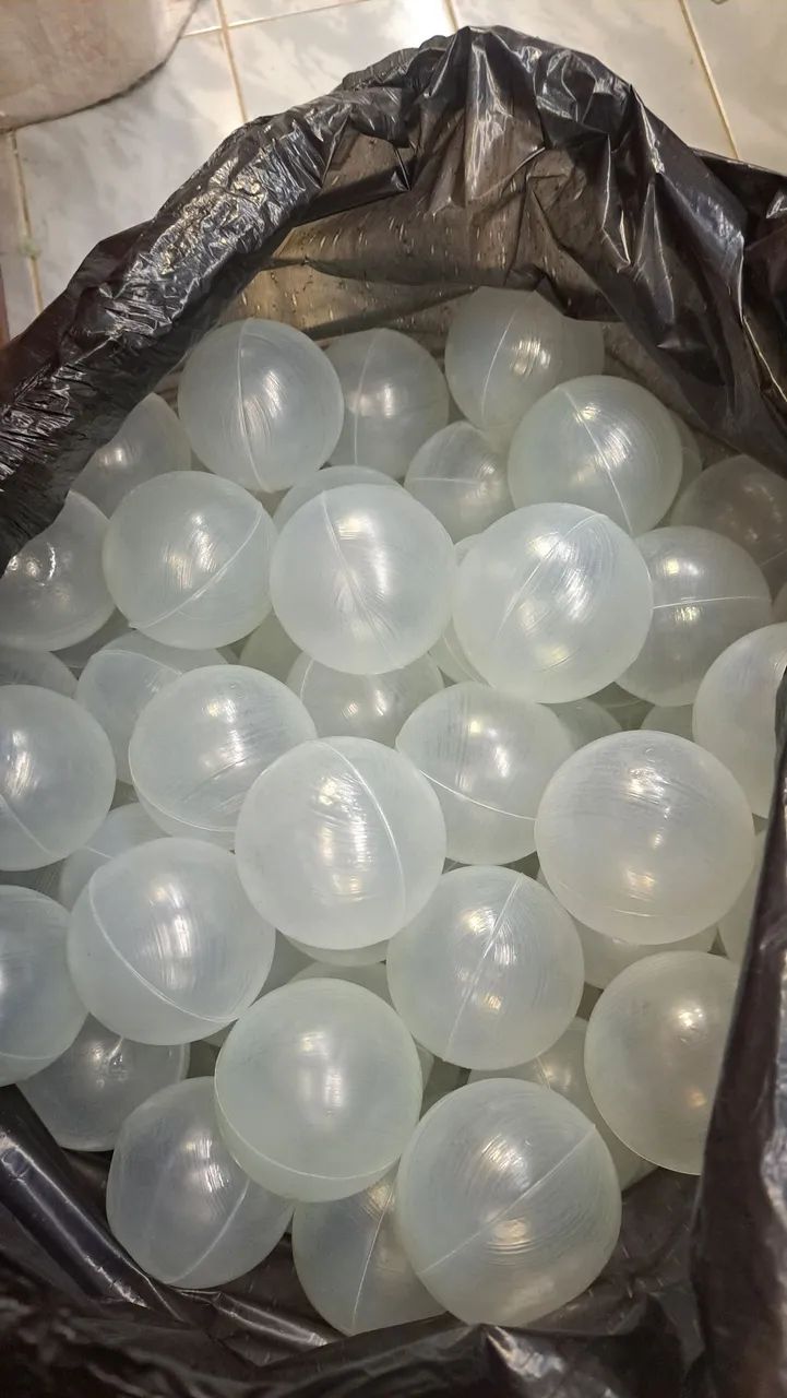 1000 bolinhas transparentes para piscina infantil - Foto 3