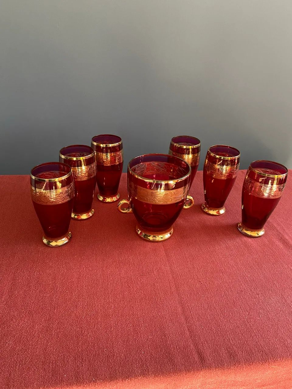 Conjunto de Copos de Cristais Antigos!