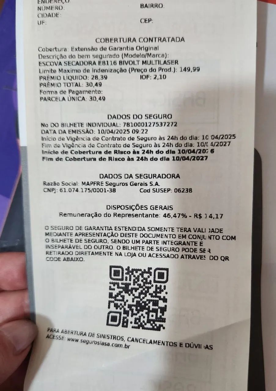 Escova secadora e secador de cabelo 2 em 1. Compacta e Bivolt. - Foto 2