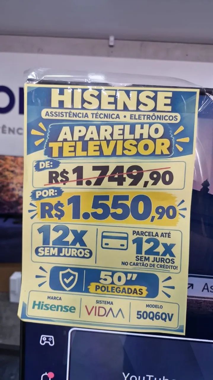 TV HISENSE 50 POLEGADAS 6 MESES DE GARANTIA  - Foto 3