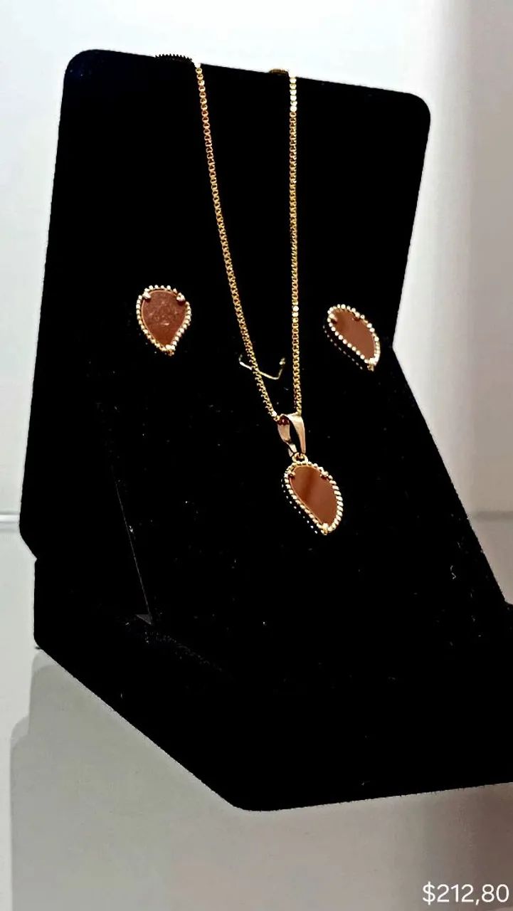 Conjunto banhado a ouro 18k com garantia! - Foto 5