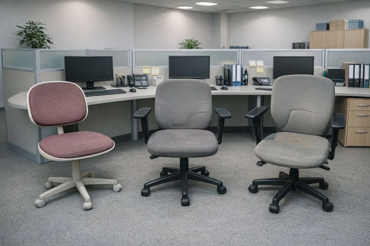 Cadeiras de escritório, entrego higienizadas!