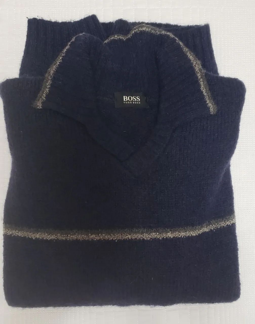Blusa Lã azul BOSS GG - Foto 2