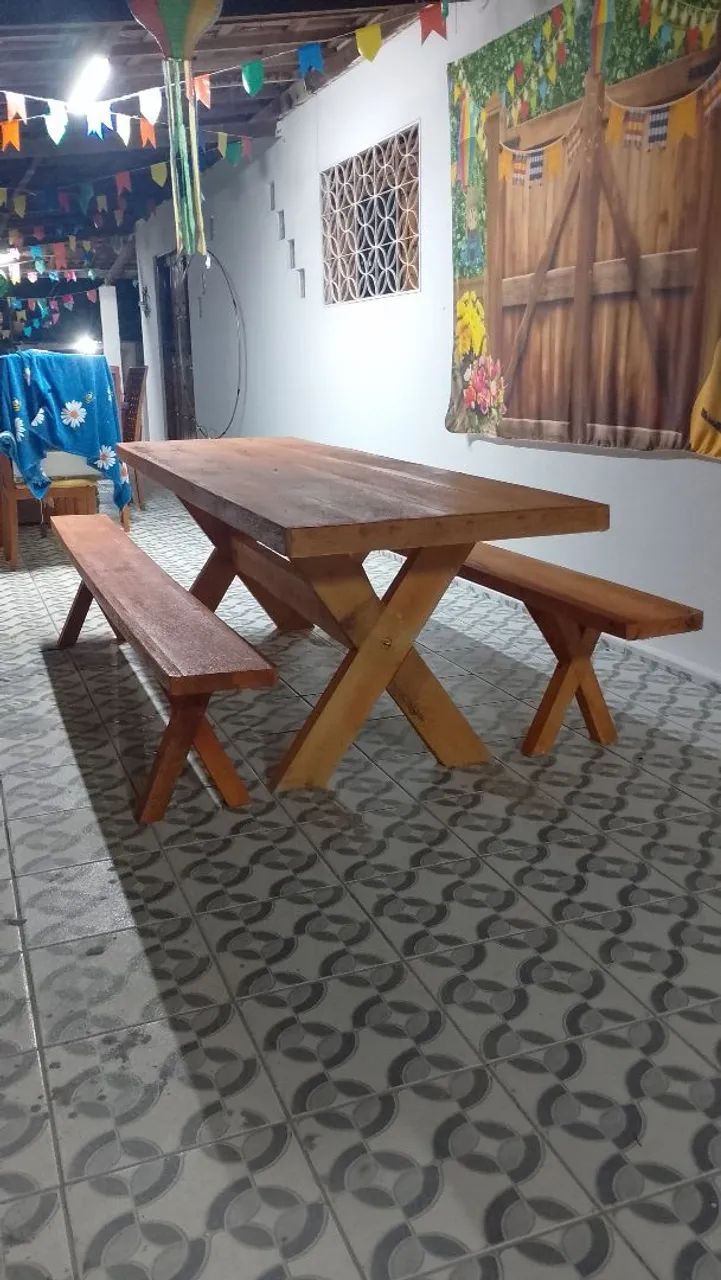 Mesa Rústica Direto da Fabrica - Foto 3