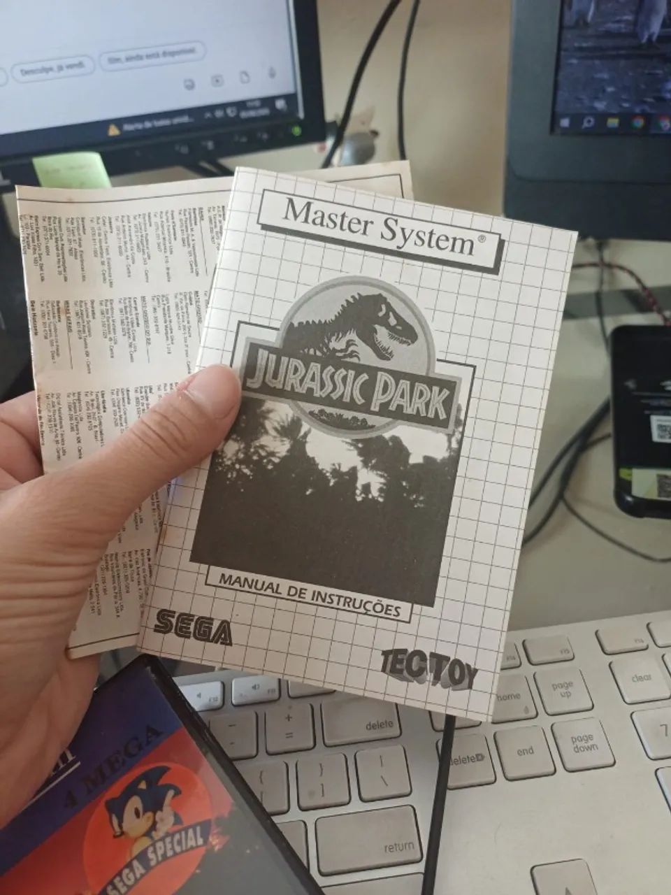 Jurassic Park - Master System TecToy Original + Manual - Foto 4