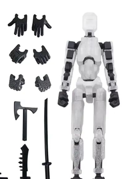boneco articulado 3d 13 cm