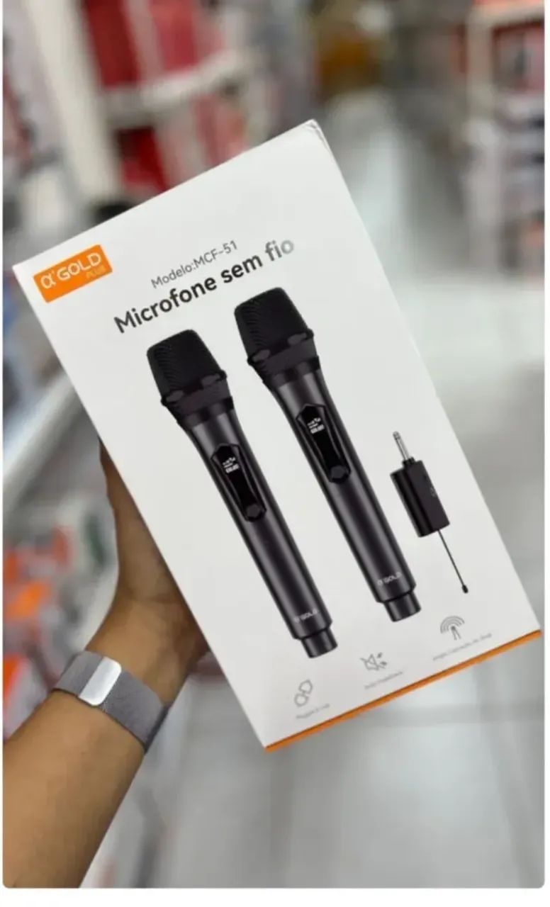 Par de Microfone sem Fio Compatível com JBL