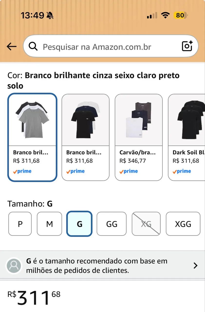 Kit camisetas Boss (americanas) - Foto 4