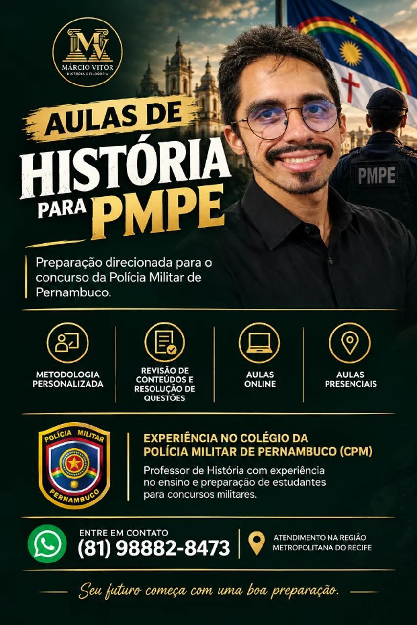 Aulas de História para Concurso PMPE