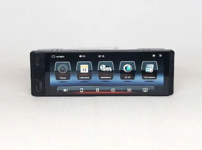 Multimídia MP5 6,28 Polegadas CarPlay 1DIN Bluetooth - Foto 4