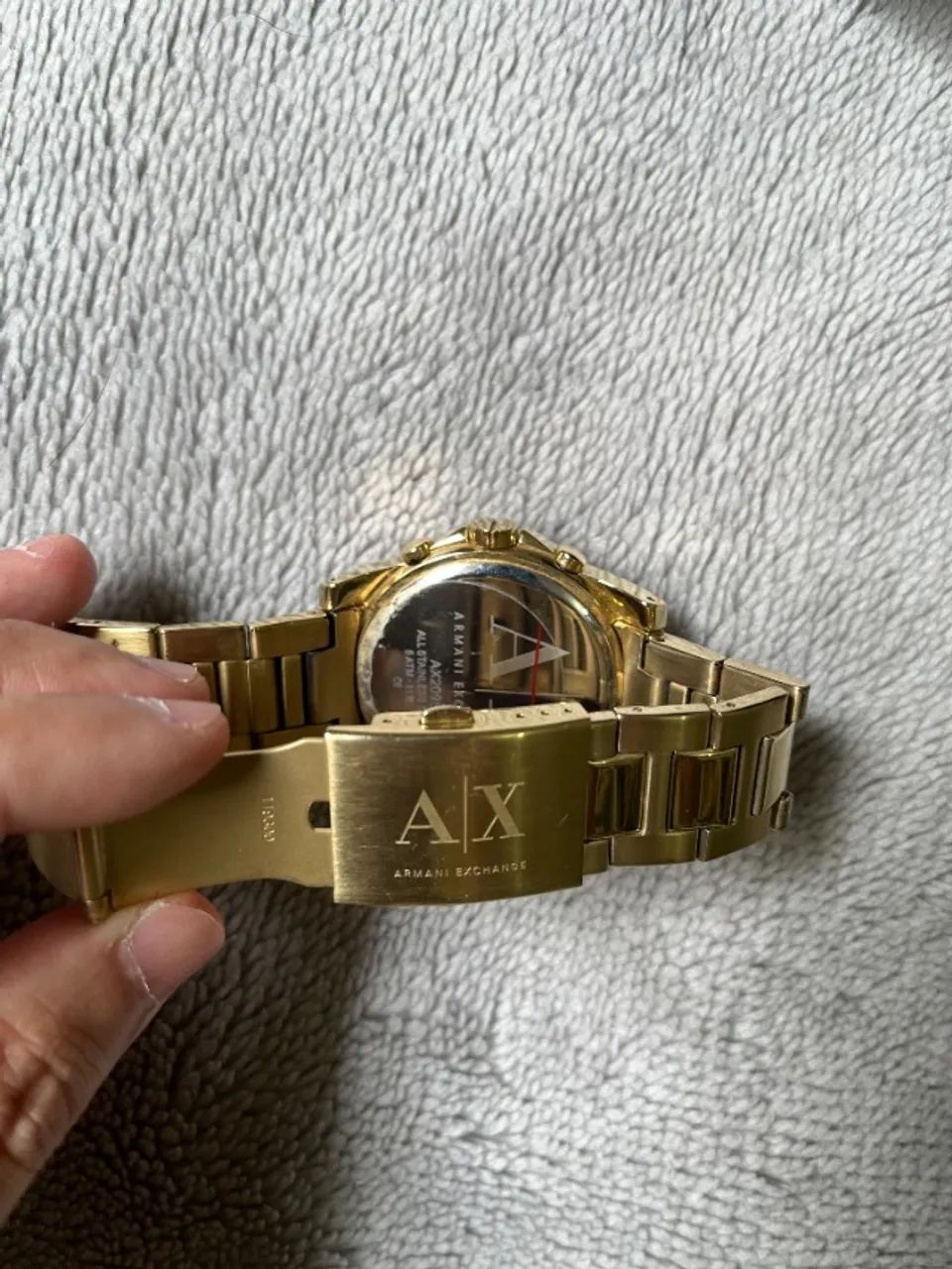 relógio armani exchange original dourado cronógrafo - Foto 5
