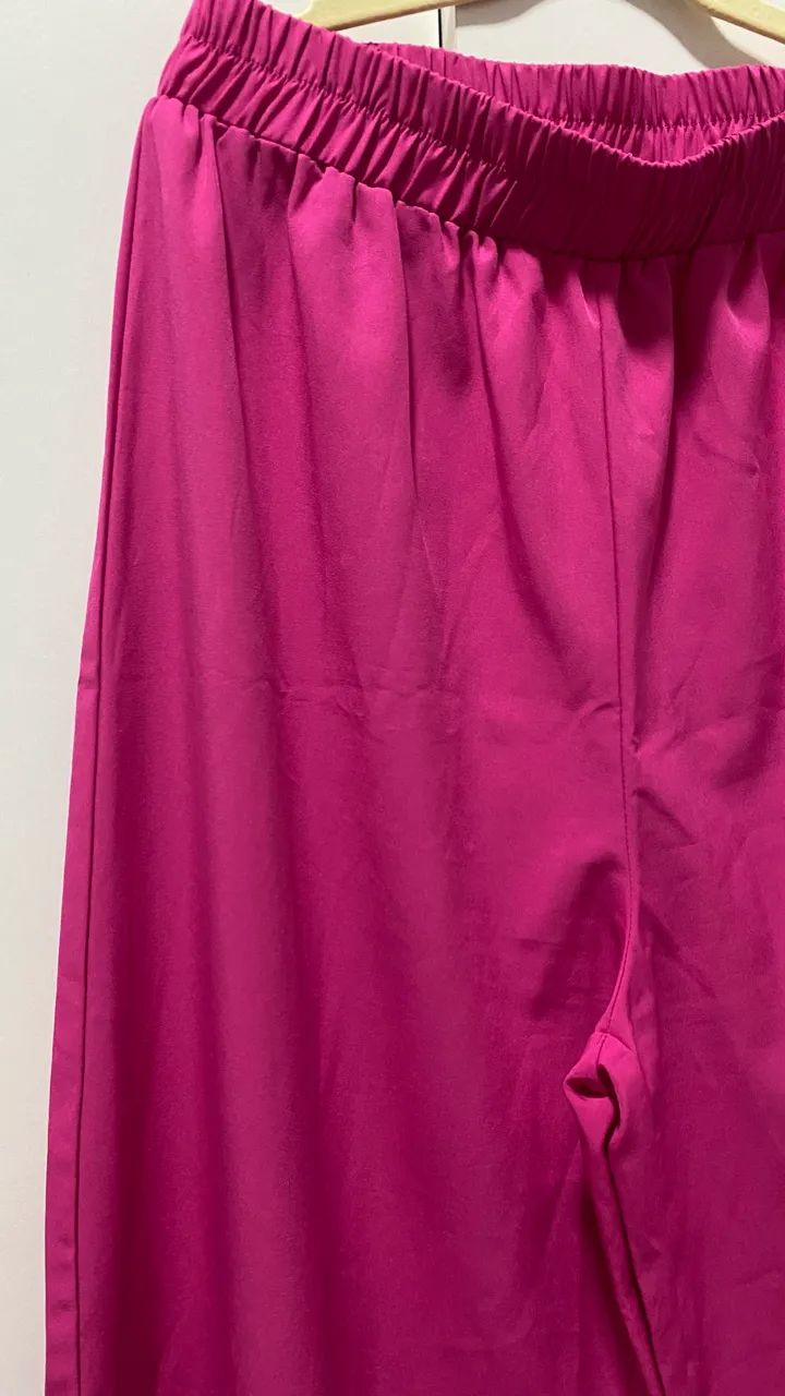 Calça pantalona rosa pink - Foto 2