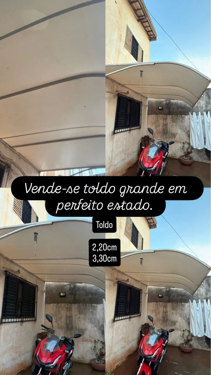 Toldo em perfeito estado 