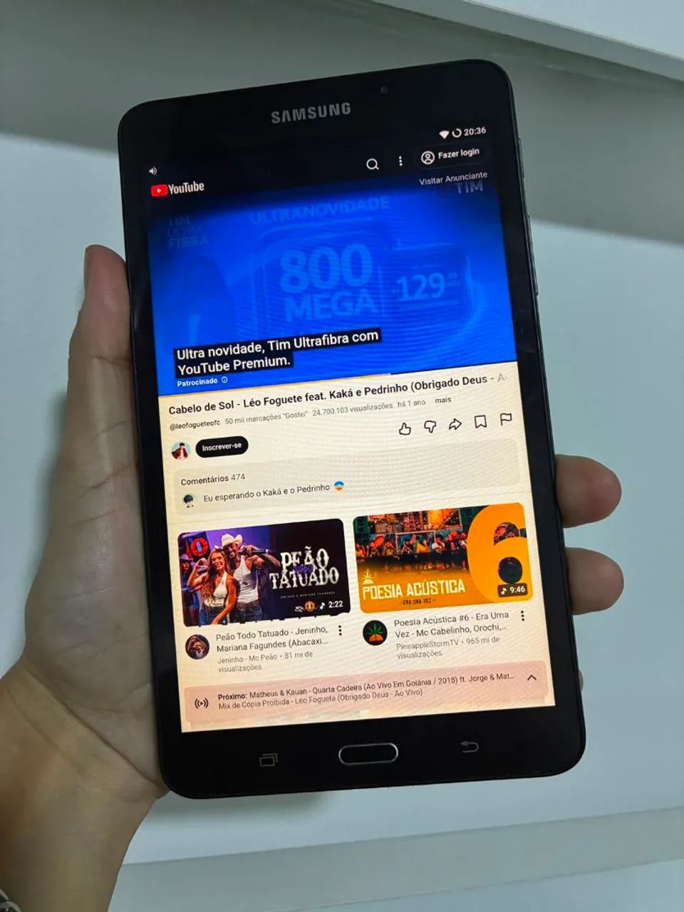 Tablet Samsung Galaxy Tab A Android 7+ Cartão SD 4GB - Foto 2