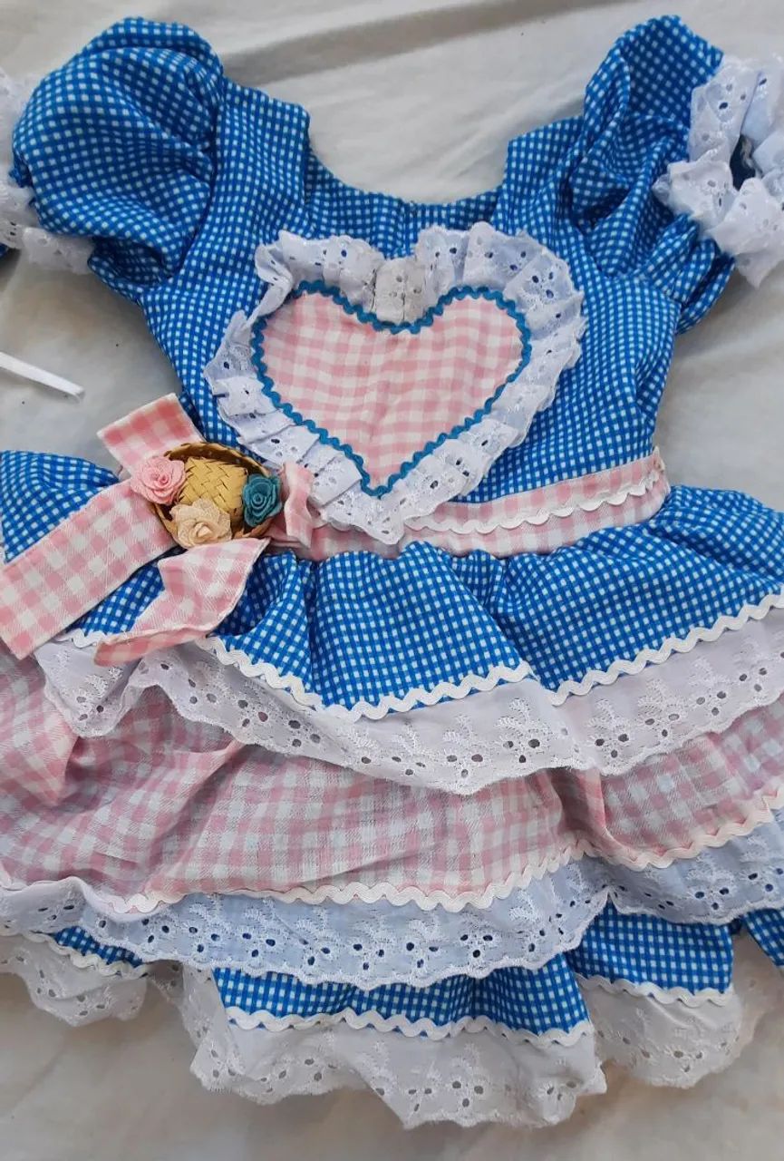 Vestido Junino - 3 e 4 anos