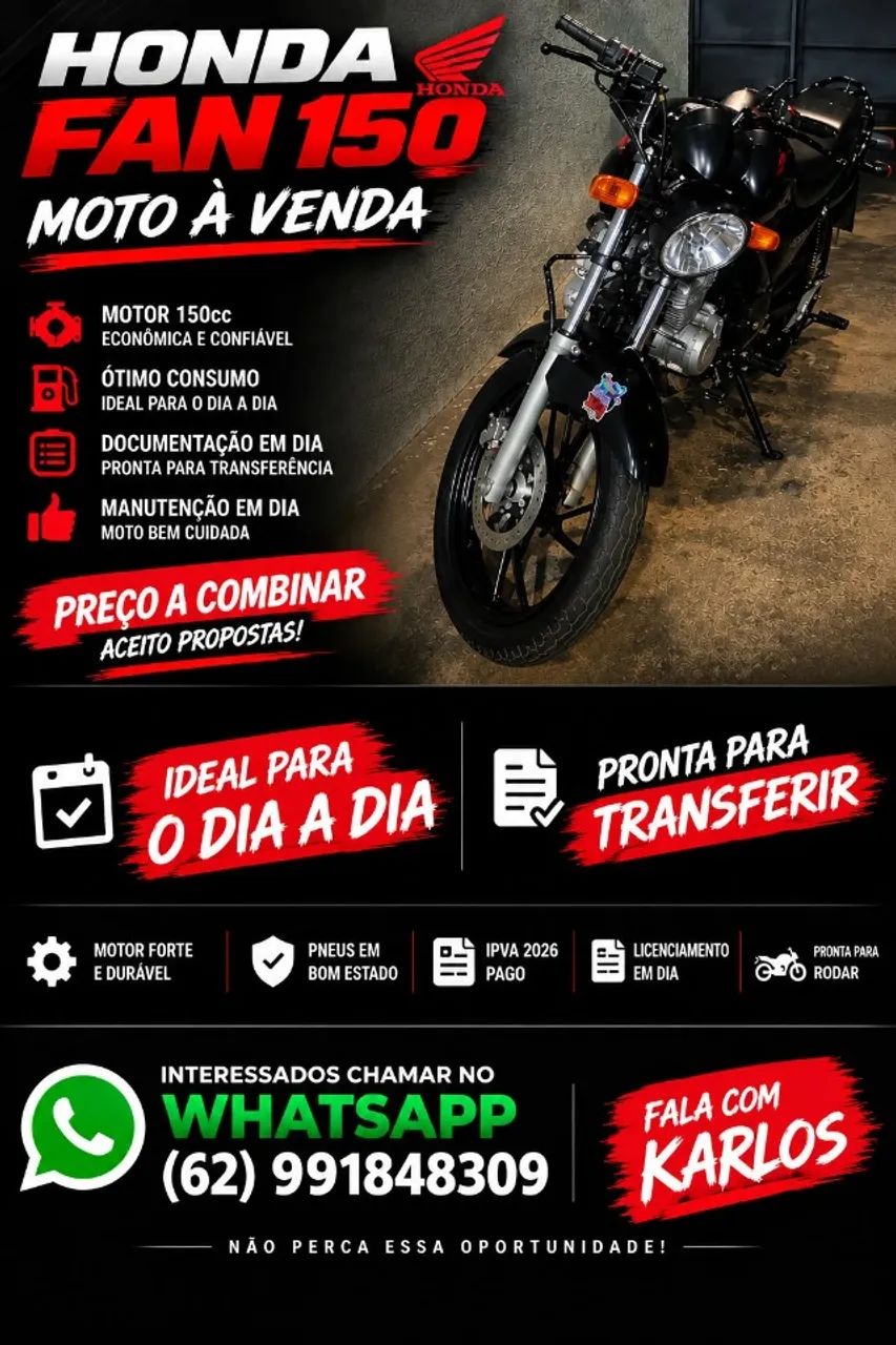 FAN 150 2012 MUITO CONSERVADA