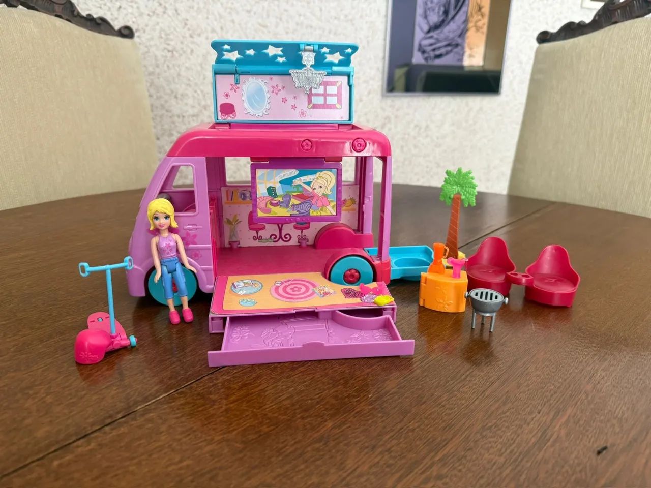 Polly Pocket Anos 2000 - Trailer de Camping 