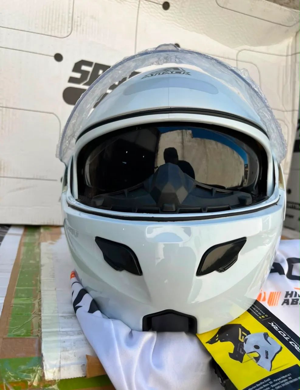 Capacete Pro tork V pro Jet Solid - Foto 4