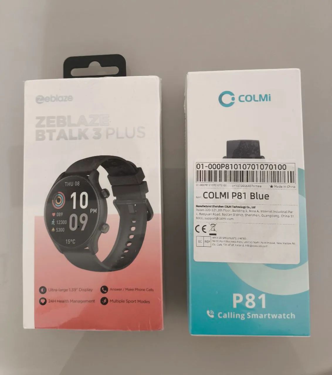 VENDO SMARTWATCHS COLMI P81 E ZEBLAZE BTALK 3 PLUS 