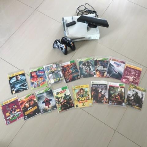 Xbox 360 + 2 controles + Kinect + destravado - Foto 5