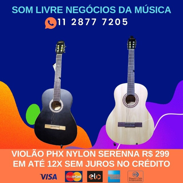 Violões Aço ou Nylon - Elétrico e Acústico em 12x sem juros! - Foto 6