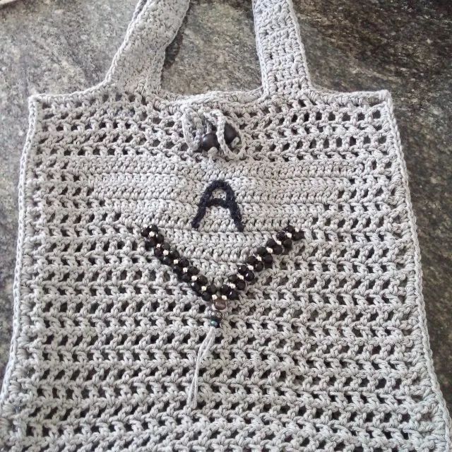 Bolsa de Crochê de 85 por 65 - Foto 2