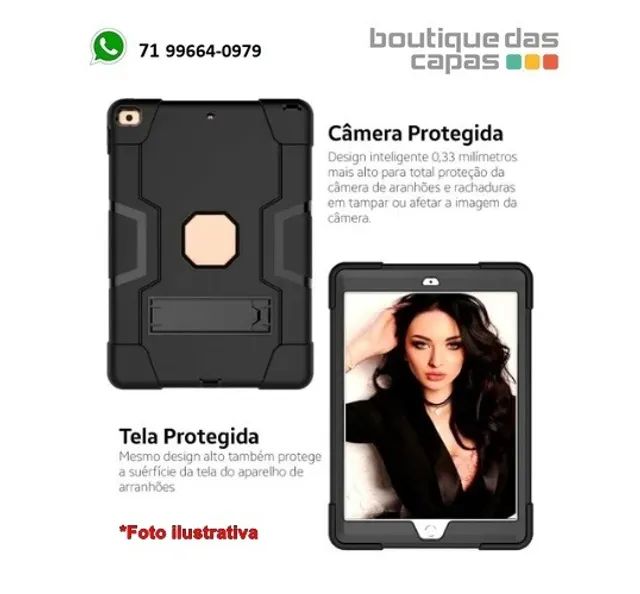 Capa Anti-Shock Resistente defender ipad 7 2019 Ipad 8 2020 ipad 9 2021 10.2 - Foto 3