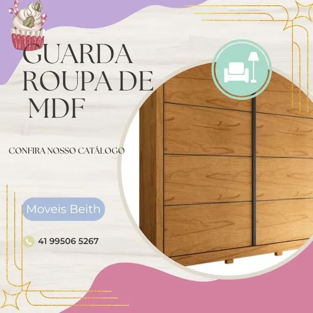 Promoção Guarda Roupa 100% MDF - 26/11/24 