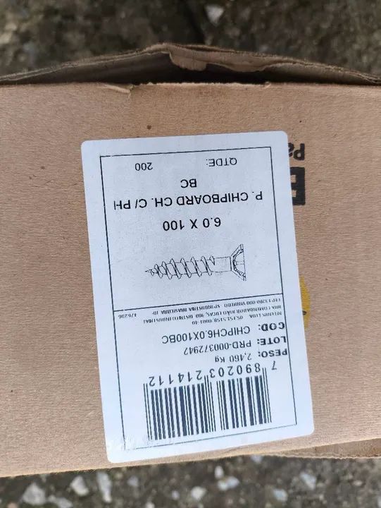 Parafusos Chipboard 6.0x100 - 200 unidades - Foto 2