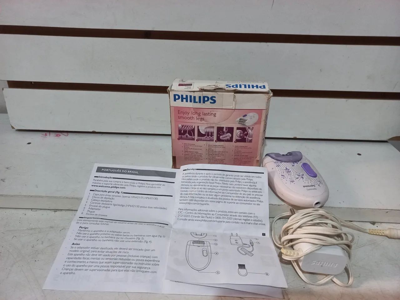 Depilador philips satinelli para cuidados pessoais 