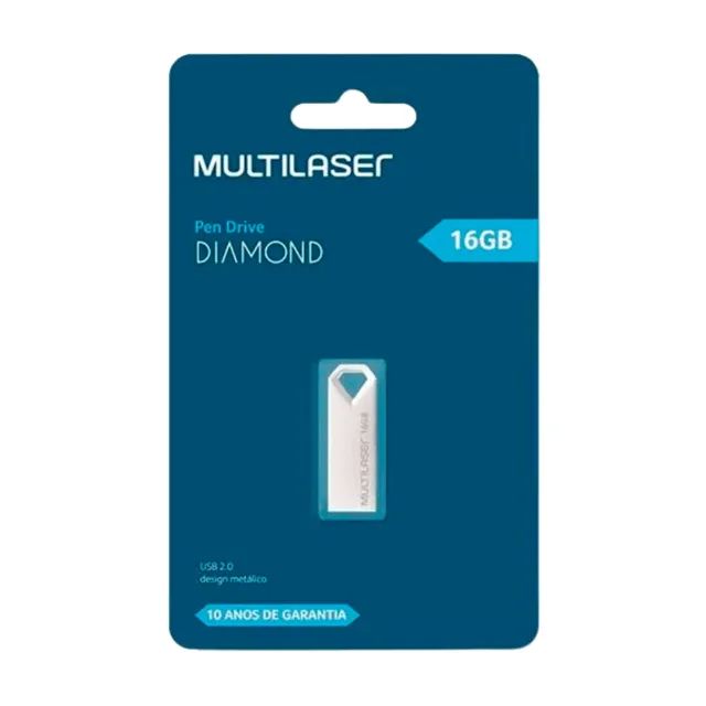 Kit 5 Pen Drives Diamond 16GB - Multilaser  cod: 10055 - Foto 3