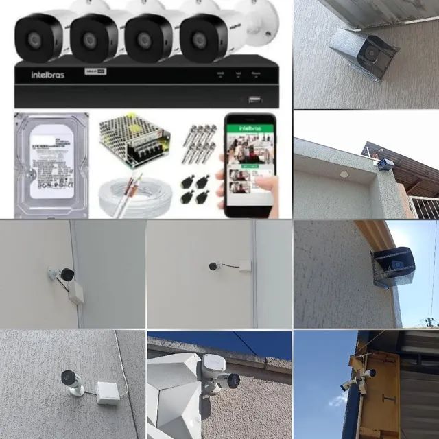 Câmeras de segurança Intelbras já instalado 