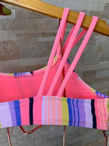 biquíni infantil estampado, tamanho 7/8 anos. - Foto 3