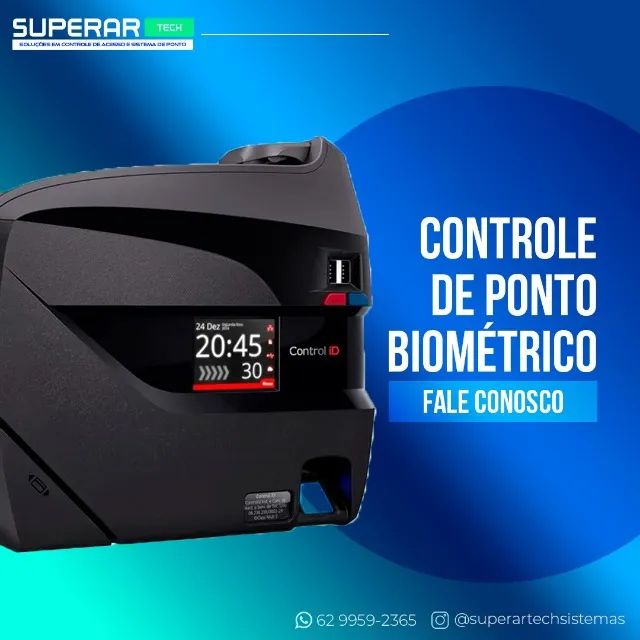 relogio de ponto controlid idclass 671 biometrico e rfid impressora 