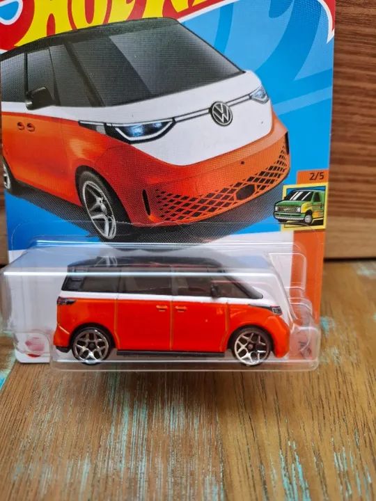 Kombi van elétrica hot wheels Vermelha - Foto 2