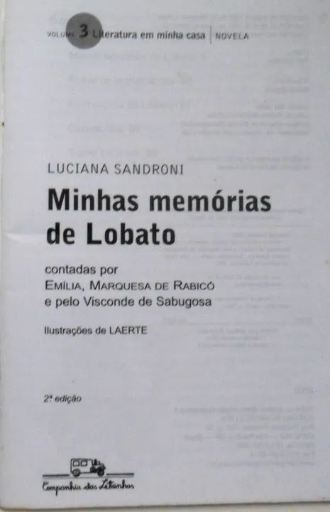 Minhas memórias de lobato livro luciana sandroni infanto juvenil monteiro lobato - Foto 2