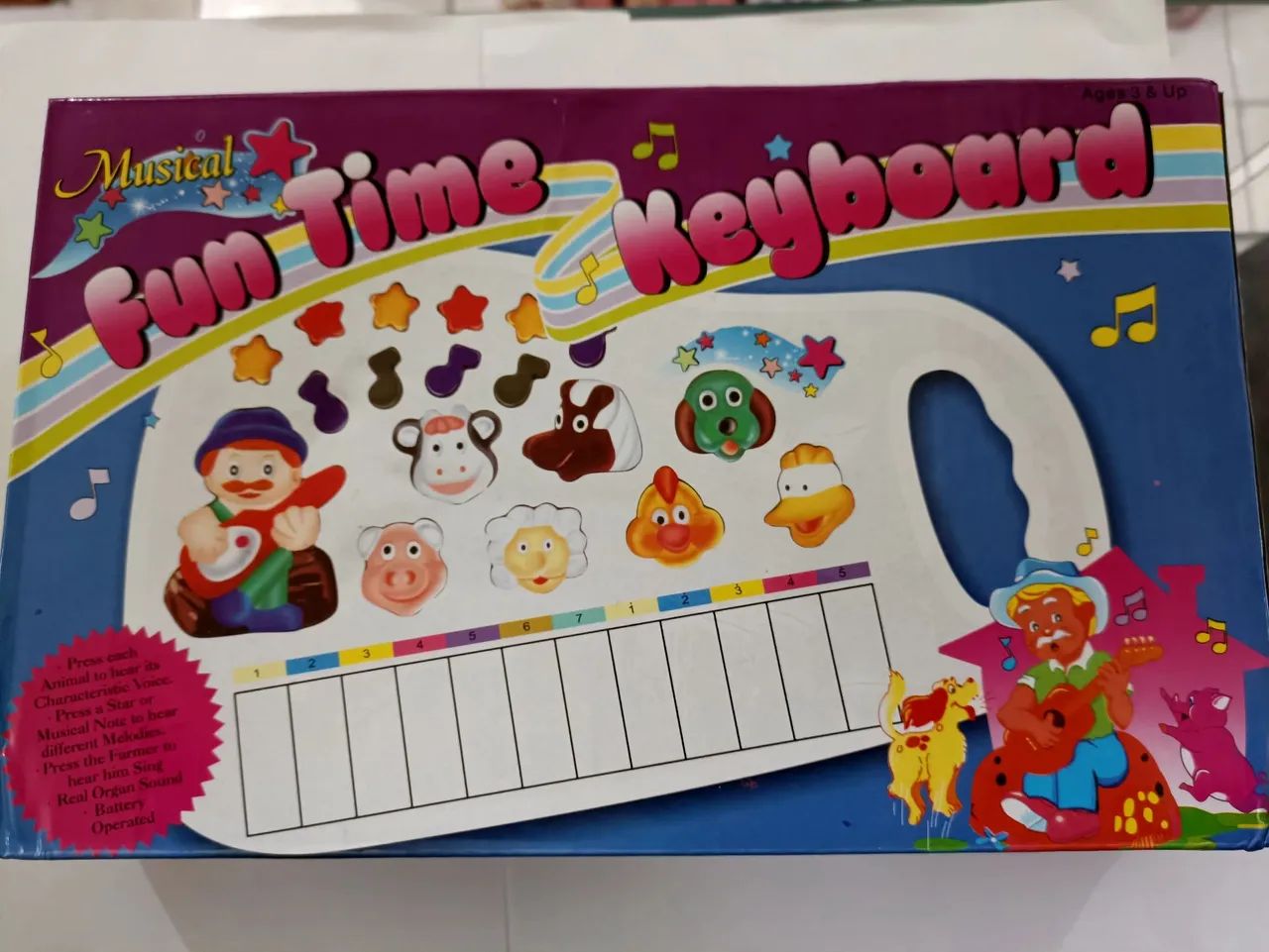 R$45 piano musical brinquedo musical eletronico a pilhas iaiao novo  - Foto 3
