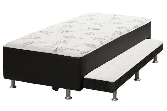  quarto cama colchao bibox solteiro ortobom  - Foto 2