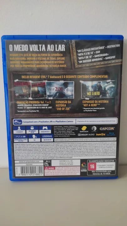 Jogo Resident Evil 7: Biohazard Gold Edition Capcom Ps4 Físico - Foto 2