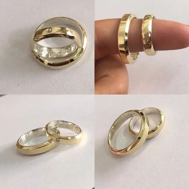 Aliança original de moeda antiga  - Foto 4